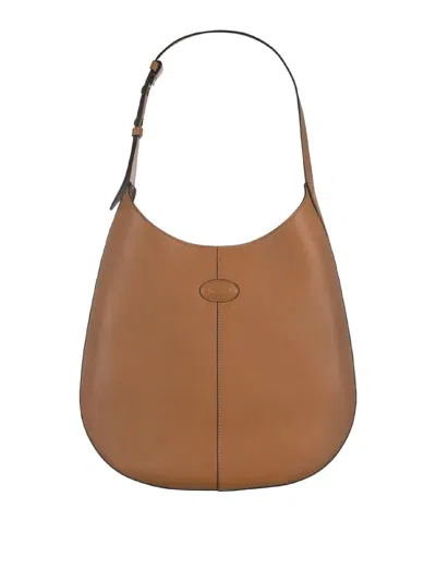 Tod's Dbs Small Hobo Bag In Marrón