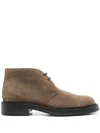TOD'S TOD'S SUEDE LEATHER ANKLE BOOT SHOES