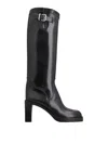 Tod's Platform Leather Boots In Black