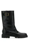Tod's Buckled Leather Boots In Multicolor