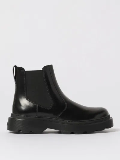 Tod's Ankle Boots In Leather In Black