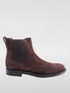 Tod's Suede Ankle Boots In 棕色