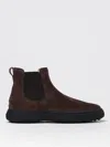 Tod's Round-toe Ankle Boots In Brown