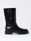 Tod's Flat Ankle Boots  Woman Color Black In Schwarz