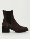 Tod's Gomma T60 73l Tronchetto Elast. Boots Brown In Brown