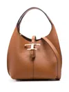 Tod's Borsa A Spalla T Timeless In Pelle Mini In Brown