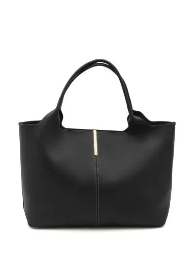 Tod's Borsa Shopping In Pelle Medio-piccola In Black