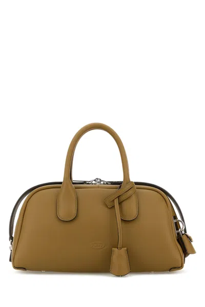 Tod's Smooth Leather Darsena Handbag In Neutro