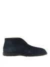Tod's Suede Desert Boots In Blue