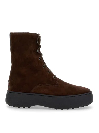 Tod's Lace-up Boot In Brown