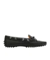 Tod's Bow-decorated Flat Shoes In Black