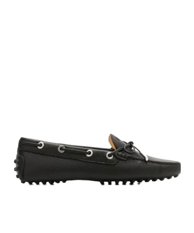 TOD'S BOW-DECORATED FLAT SHOES