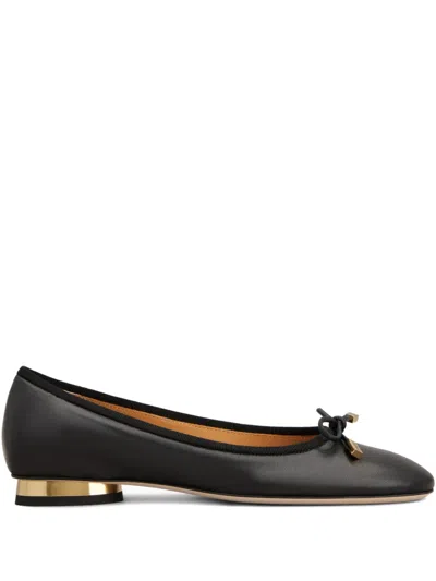 Tod's Bow-detail Ballet Flats In Black