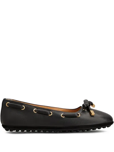 Tod's Bow-detail Ballet Flats In Black