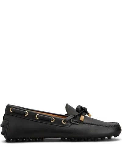 Tod's Bow-detail Gommino Loafers In Black