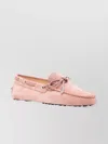 Tod's Suede Loafers Shoes In Pink