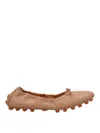 Tod's Beige Gommino Ballerina Shoes In Beis