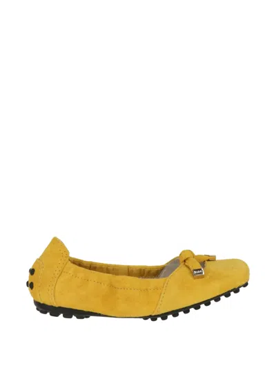 Tod's Kids' Bow-detail Gommino Ballet Flats In Yellow