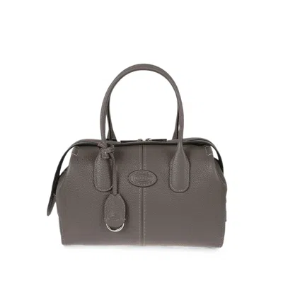 Tod's Bowling Bag In Leather Small In Brown