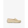 Tod's Suede Mocassino Nuovo Driving Shoes In Cream