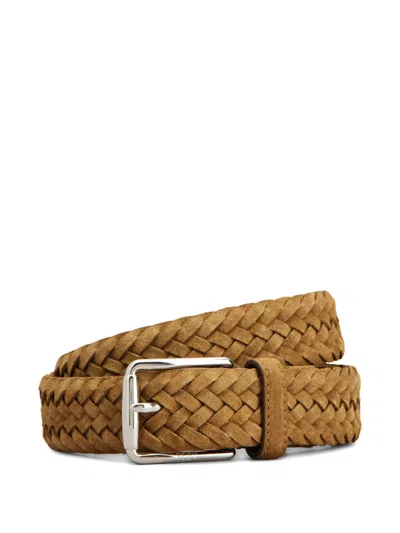 Tod's Belt In Suede In Brown