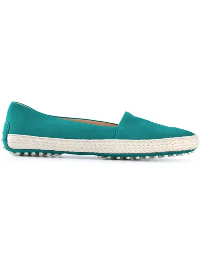 Tod's Braided Sole Espadrilles In Blue