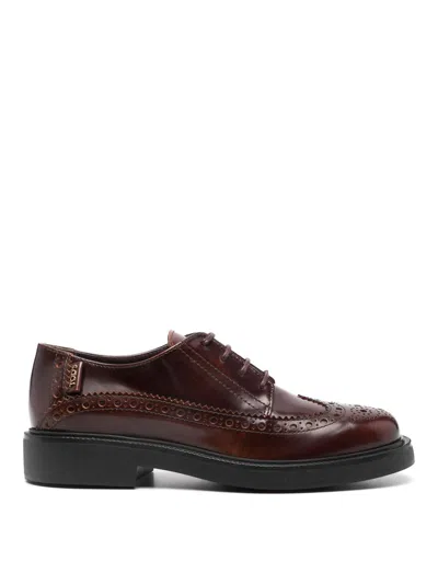Tod's Brogue Law Tag Logo In Black