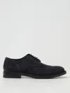 Tod's Derby Bucature Formale Gomma 62c Laced Shoe In Blue