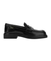 Tod's Woman Loafers Dark Green Size 7.5 Leather In Black