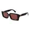 Tod's Brown Acetate Sunglasses In Black
