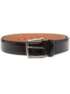 Tod's Adjustable Smooth Leather Belt In Black