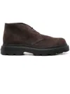 Tod's Brown Suede Casual Shoes With Rubber Sole In Brown