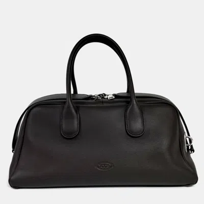 Pre-owned Tod's Brown Leather Darcena Medium