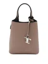 Tod's Brown Leather Handle Bag In Marrón
