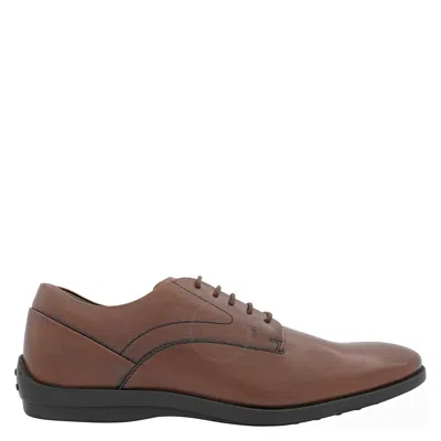 Tod's Tods Brown Leather Lace-up Derby Shoes