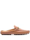 Tod's Brown Leather Loafers In Brown