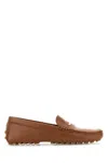 Tod's Caramel Leather Loafers In Keniascuro