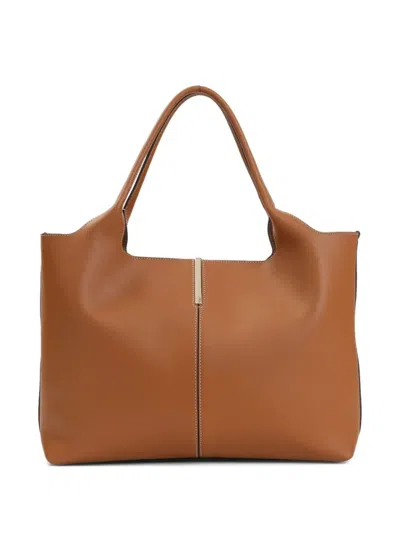Tod's Brown Leather Medium Tote