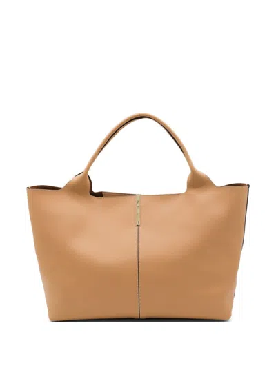 Tod's Brown Leather Medium Tote