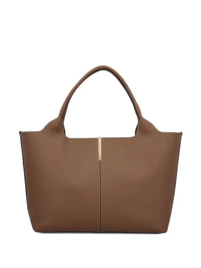 Tod's Brown Leather Medium Tote