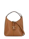 Tod's Timeless Grained Leather Tote Bag In Brown