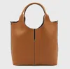 Tod's Brown Leather Top Handle Bag