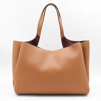 Tod's Brown Leather Top Handle Bag