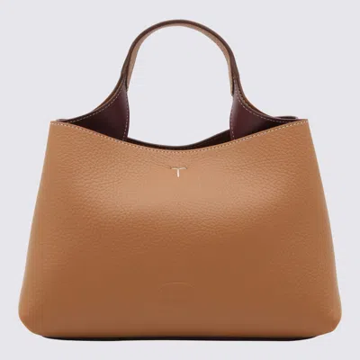 Tod's Brown Leather Top Handle Bag