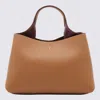 Tod's Mini Leather Shopping Bag In Brown