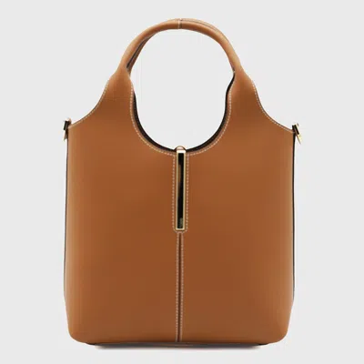 Tod's Brown Leather Top Handle Bag