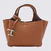 Tod's Brown Leather Tote In Brown