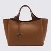 Tod's Brown Leather Tote Bag In Brown