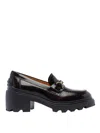Tod's Leather Moccasin With Carrarmato Bottom In Brown
