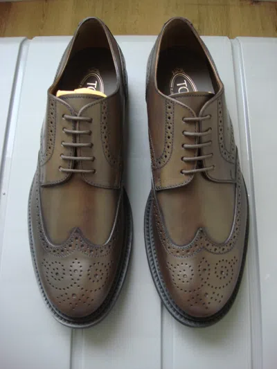 Pre-owned Tod's Tods Brown Shoes Size 10 Uk / 11 Usa Made In Italy